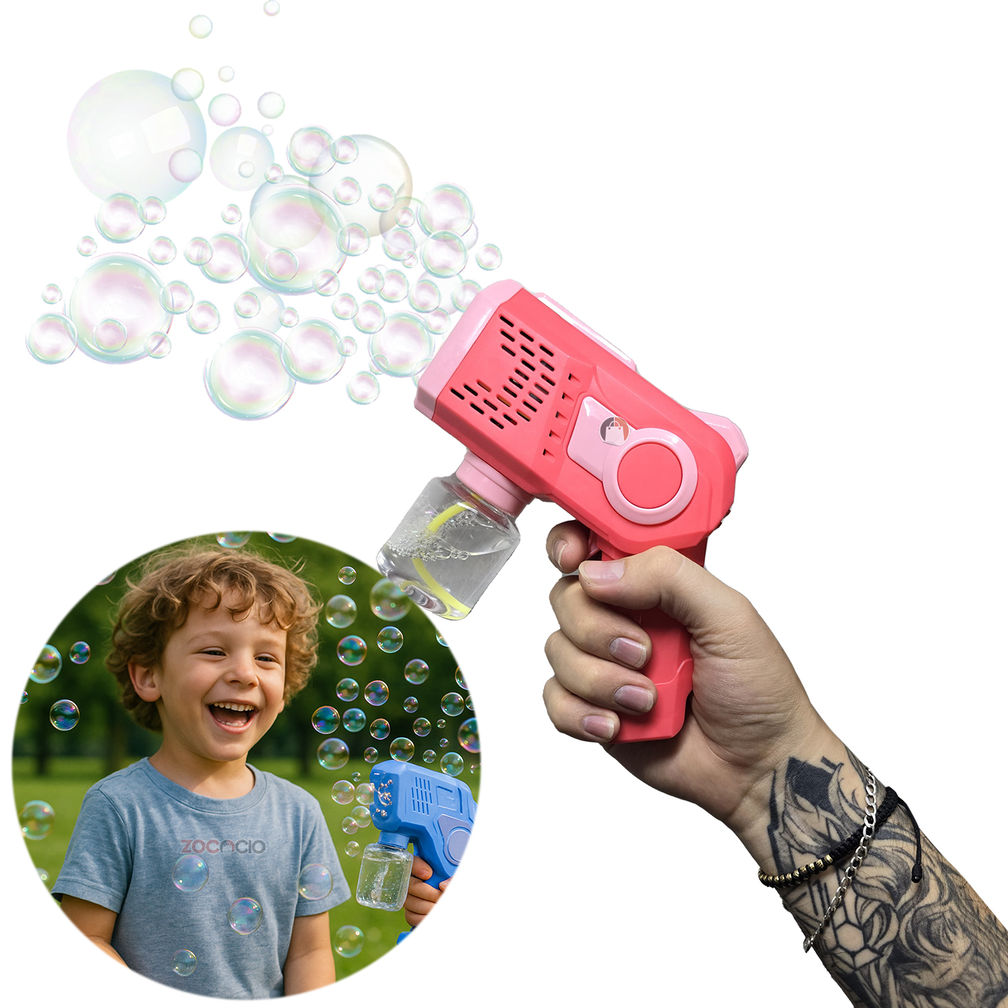 Vista 4 de Pistola De Burbujas Automático Burbujero